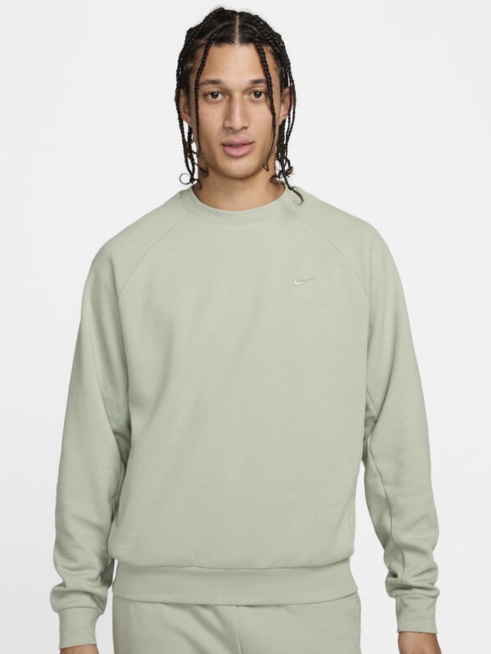 Nike Men's Sage Green Crewneck Sweatshirt
